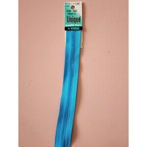 YKK New Unique Invisible Zipper 9in Turquoise Color 547, ART 0309